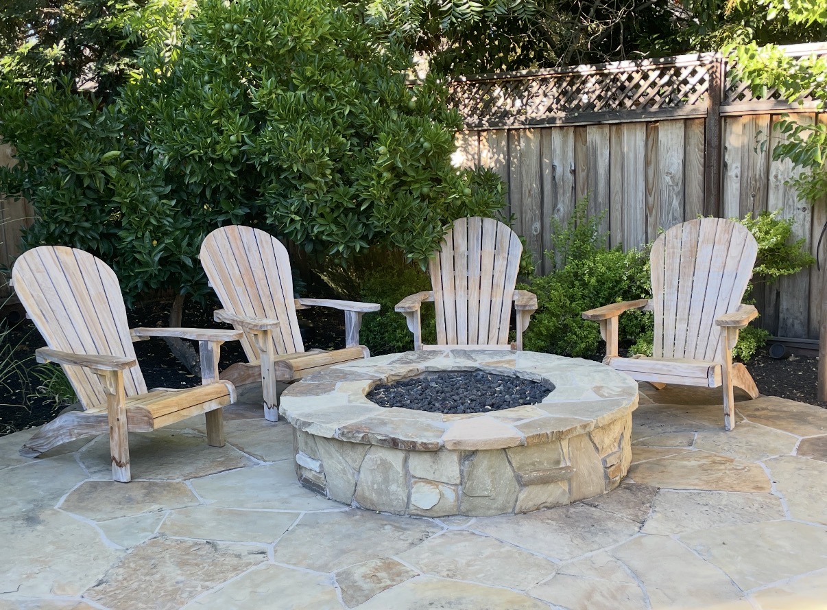 Adirondack chairs before